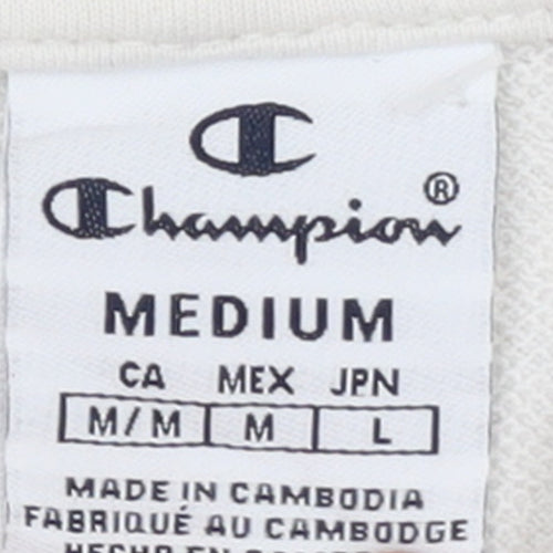 Champion Womens Beige Hoodie Medium Pullover Hooded Sweatshirt