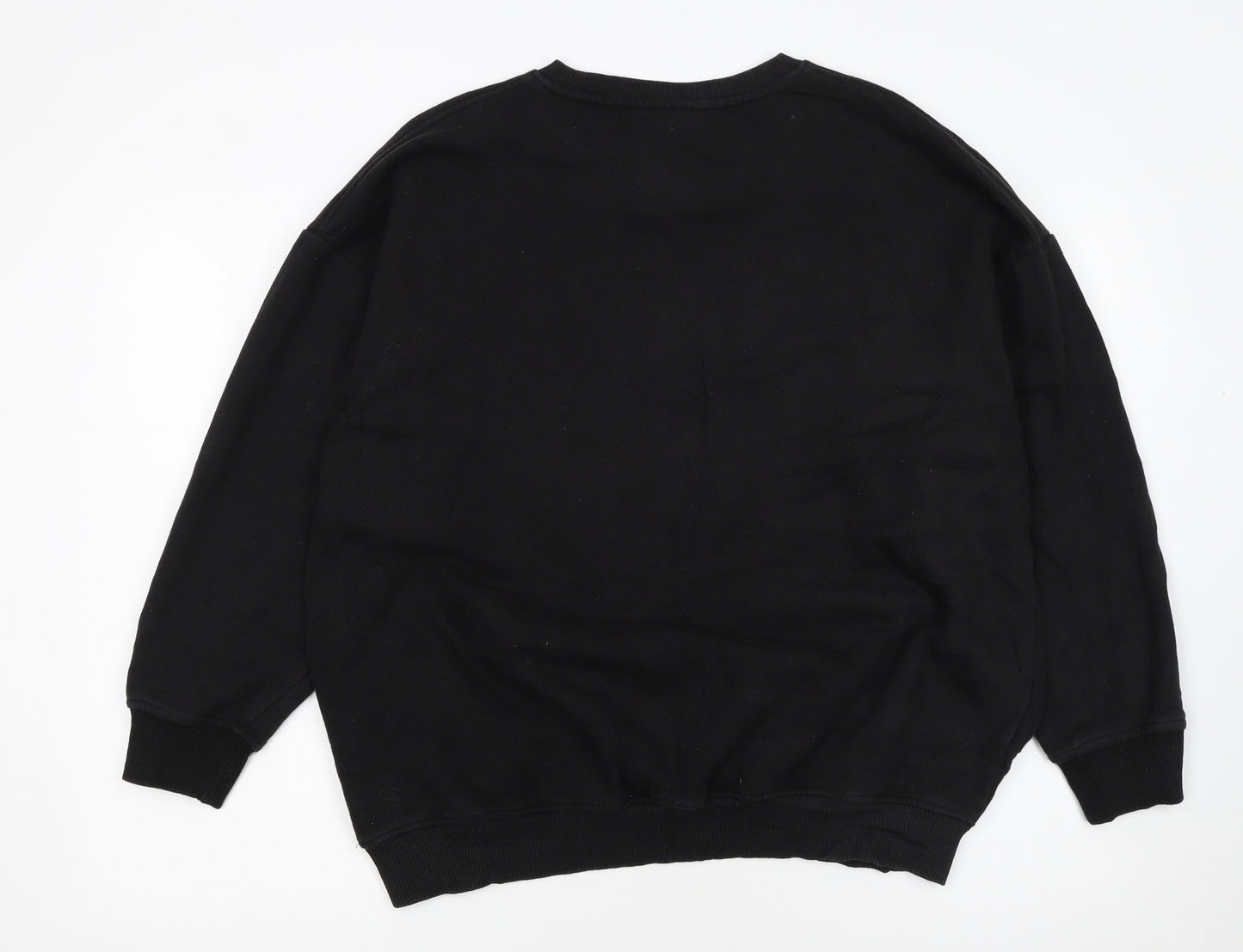 Disney Black Women's Sweatshirt Size 10/12 Mickey & Friends Graphic Pullover