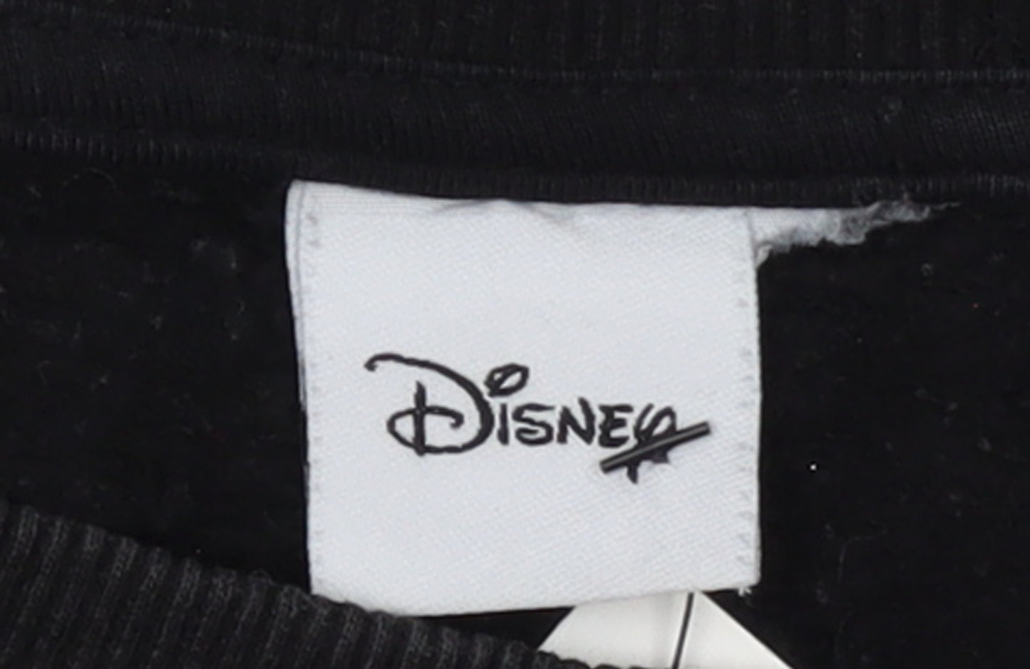 Disney Black Women's Sweatshirt Size 10/12 Mickey & Friends Graphic Pullover