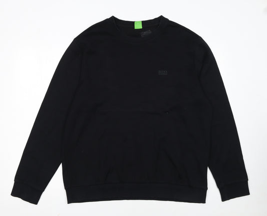 Hugo Boss Men's Black XL Pullover Crew Neck Sweatshirt