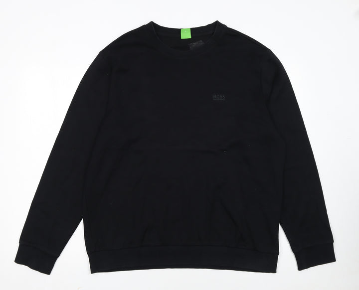 Hugo Boss Men's Black XL Pullover Crew Neck Sweatshirt