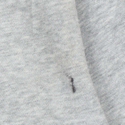 Nike Womens Grey Logo Crew Neck Pullover Sweatshirt Size S