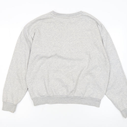 Puma Women's Grey Crew Neck Pullover Sweatshirt Size 12