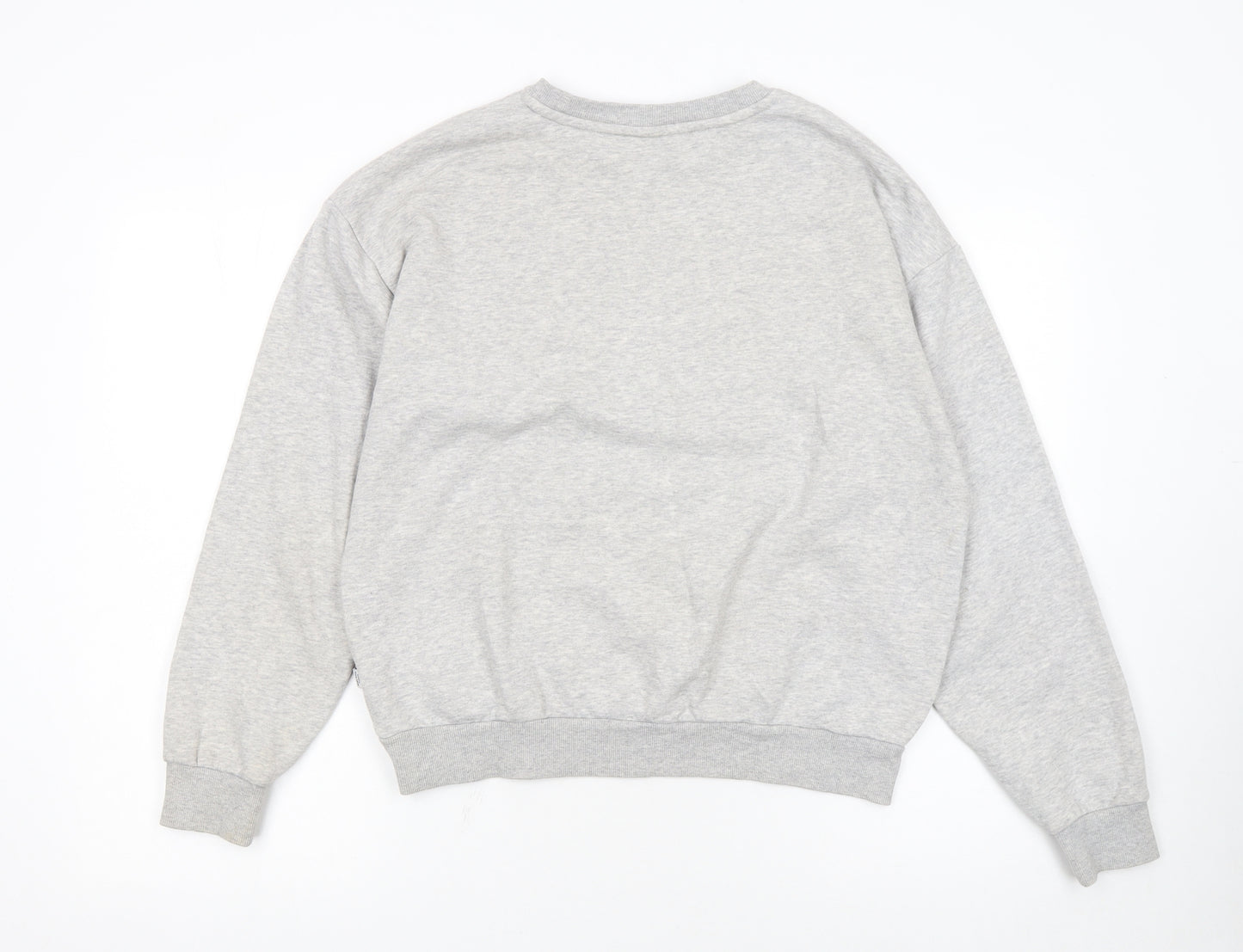 Puma Women's Grey Crew Neck Pullover Sweatshirt Size 12