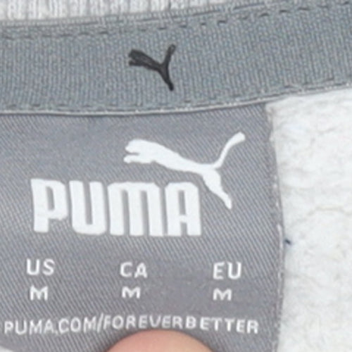 Puma Women's Grey Crew Neck Pullover Sweatshirt Size 12