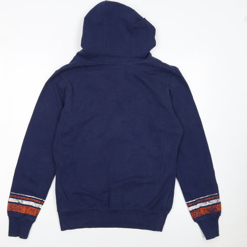 NFL Team Apparel Womens Blue Medium Denver Broncos Pullover Hoodie
