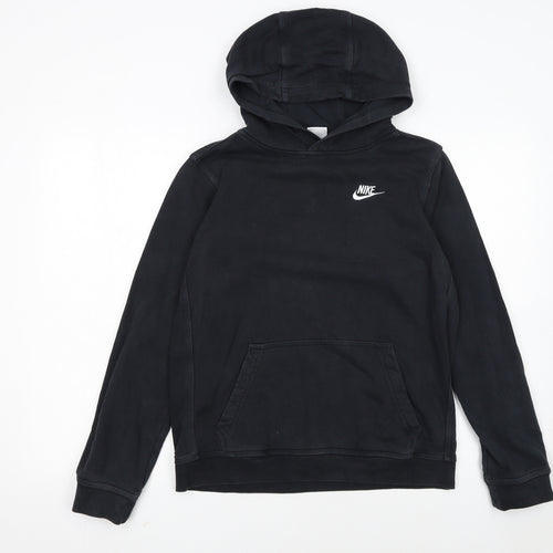 Nike Boys Black Pullover Hoodie XL Fleece Hooded Sweatshirt