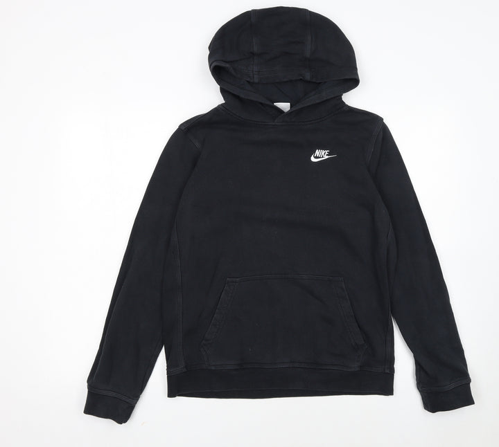 Nike Boys Black Pullover Hoodie XL Fleece Hooded Sweatshirt