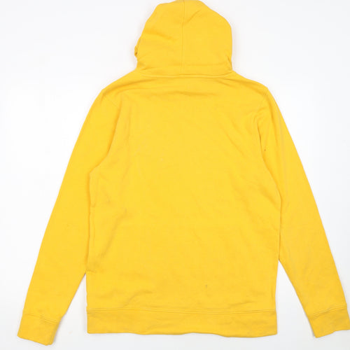 Under Armour Men's Yellow Pullover Hoodie Size S Basketball Graphic