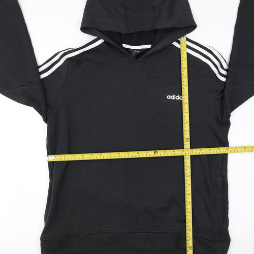 Adidas Womens Black Pullover Hoodie Size L Climalite Sportswear