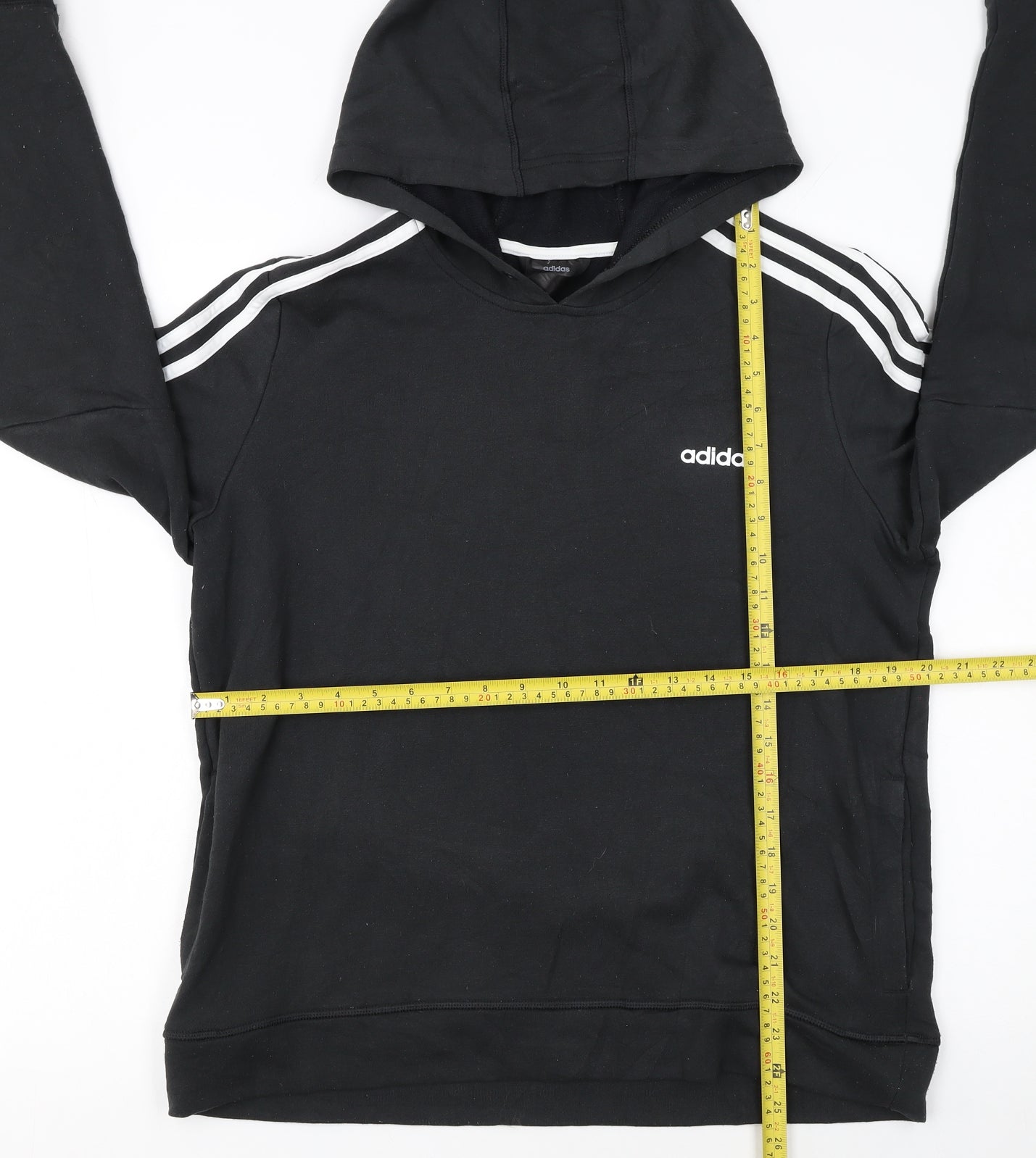 Adidas Womens Black Pullover Hoodie Size L Climalite Sportswear