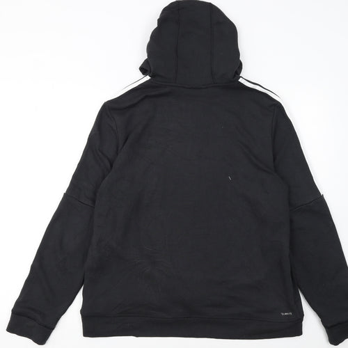 Adidas Womens Black Pullover Hoodie Size L Climalite Sportswear