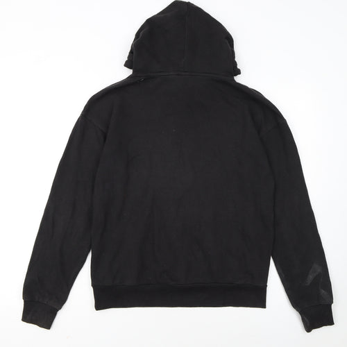 Disney Women Black 2XS Pullover Hoodie Mickey Mouse Graphic Cotton