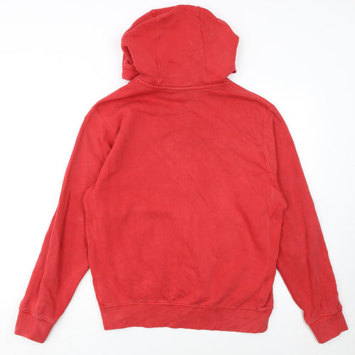 Nike Men’s Red Pullover Hoodie Small Cotton Fleece Classic Style