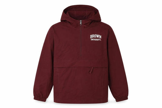 Champion Boys Brown University Hooded Anorak Jacket Size M