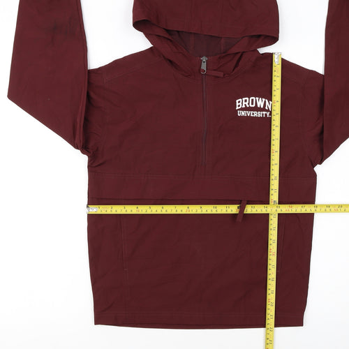 Champion Boys Brown University Hooded Anorak Jacket Size M