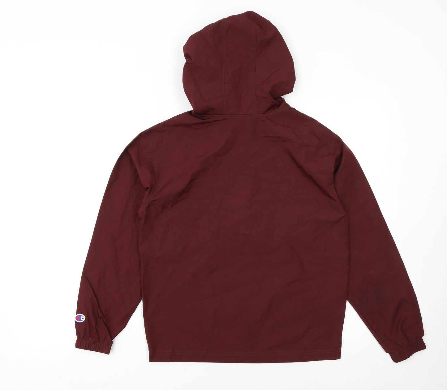 Champion Boys Brown University Hooded Anorak Jacket Size M