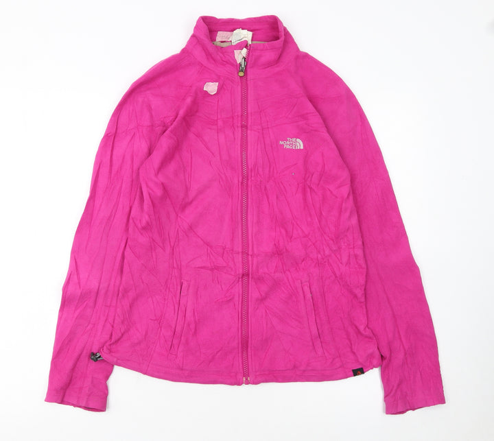 The North Face Women's Pink Fleece Full Zip Jacket Size M