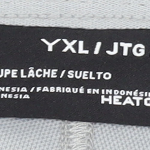 Under Armour Boys Grey XL Baseball Track Pants HeatGear