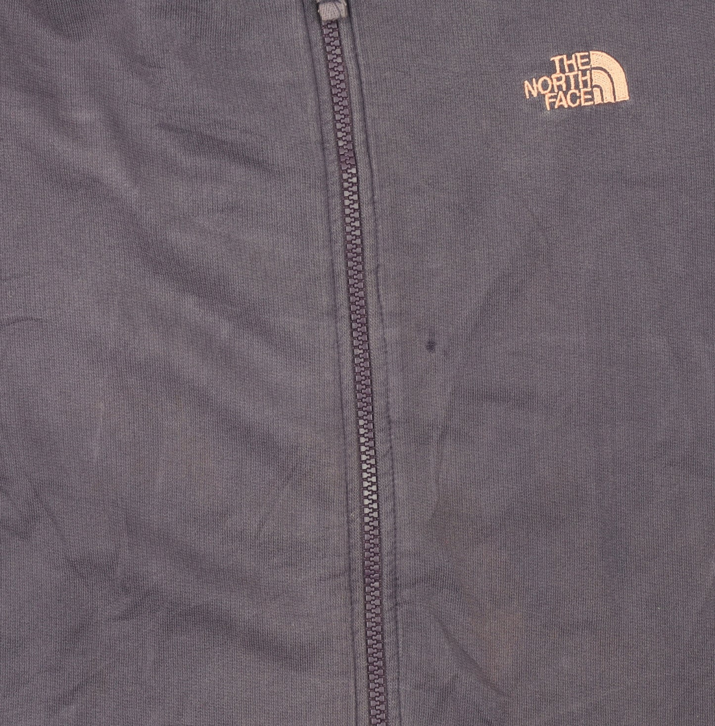 The North Face Womens Purple Full Zip Hoodie Size L Cotton Blend