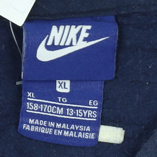 Nike Boys Blue Pullover Hoodie XL 13-15 Years Hooded Sweatshirt