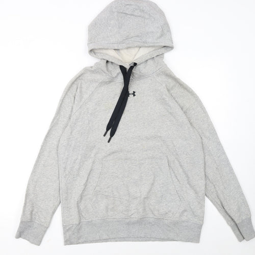 Under Armour Women's Grey Small Pullover Hoodie Loose Fit Sweatshirt