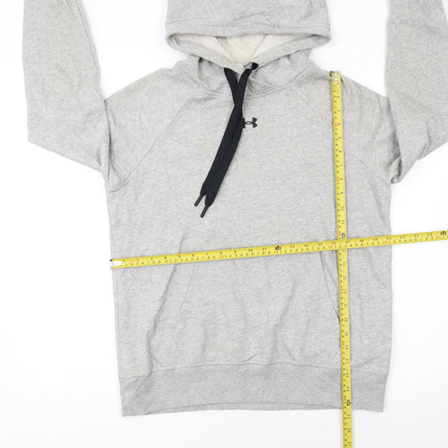 Under Armour Women's Grey Small Pullover Hoodie Loose Fit Sweatshirt