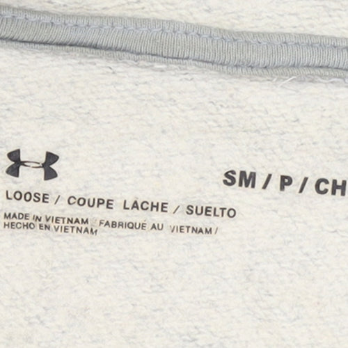 Under Armour Women's Grey Small Pullover Hoodie Loose Fit Sweatshirt