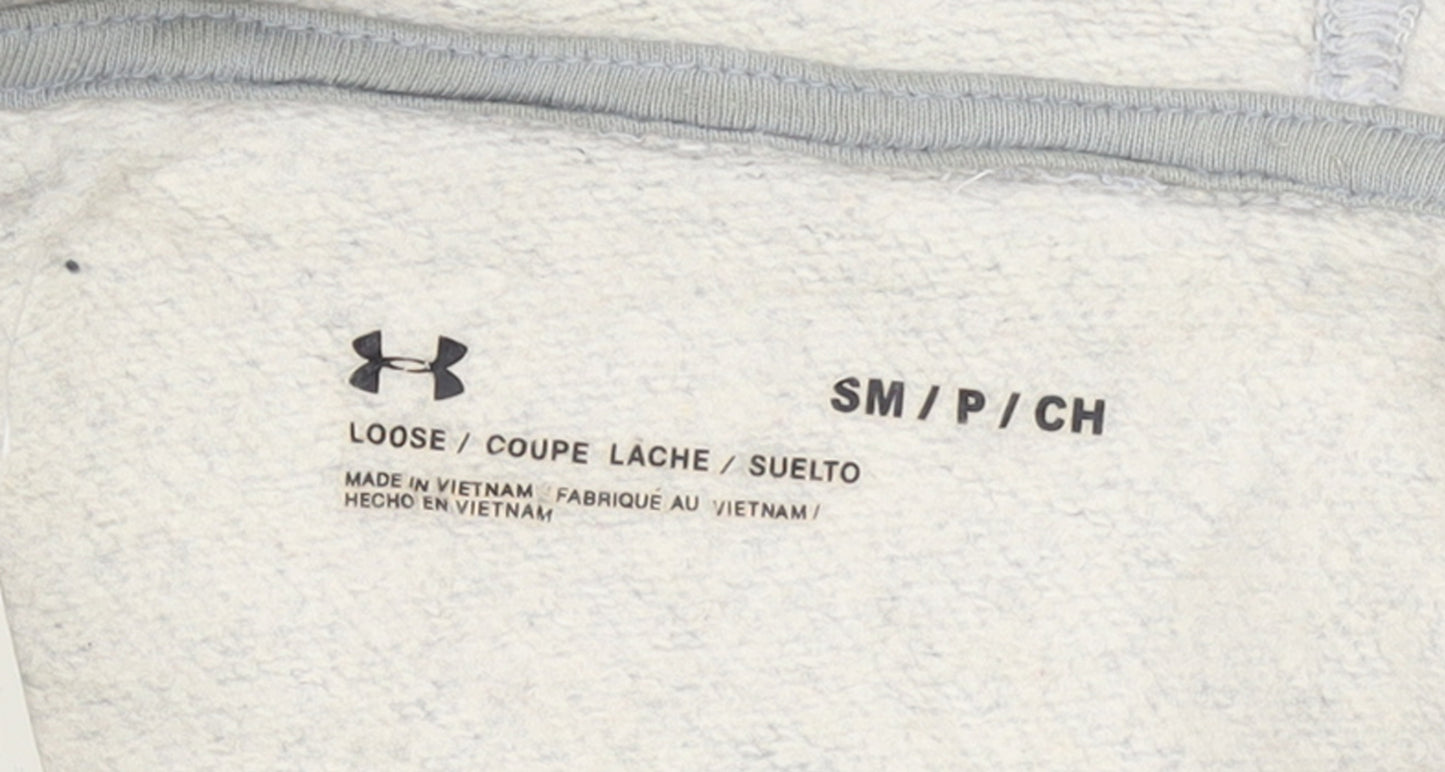 Under Armour Women's Grey Small Pullover Hoodie Loose Fit Sweatshirt