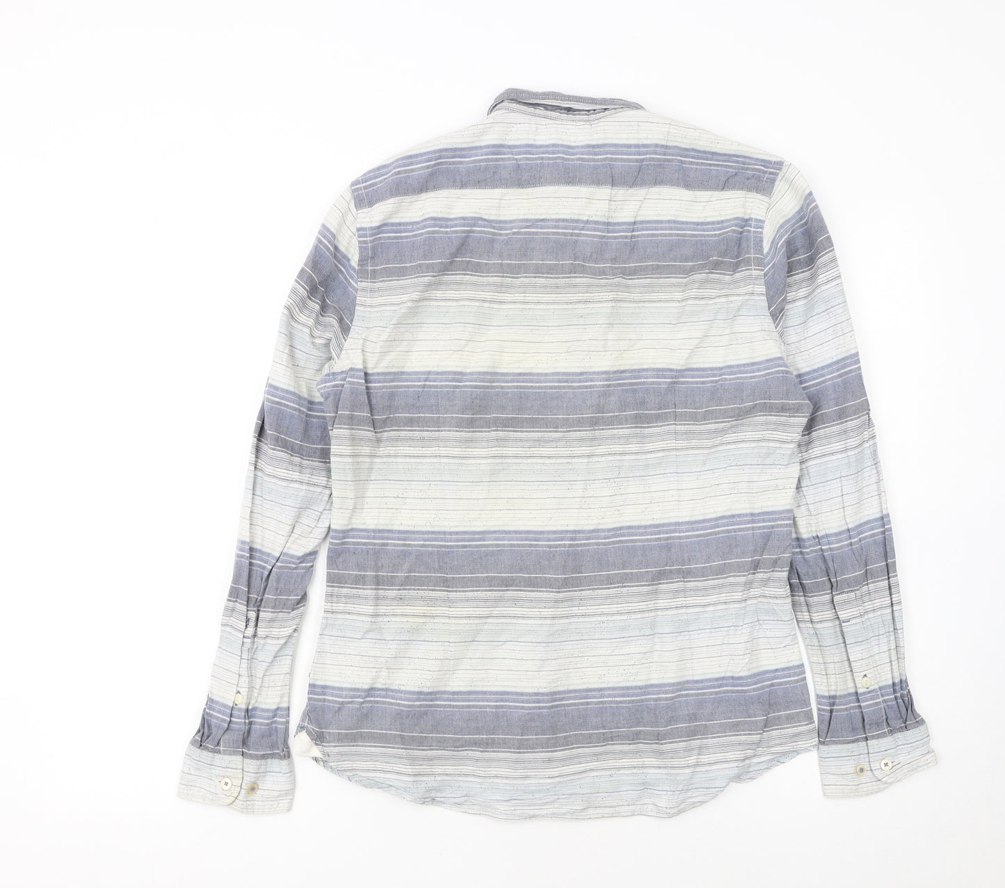 Marc O’Polo Women Blue Striped Button-Up Cotton Shirt S
