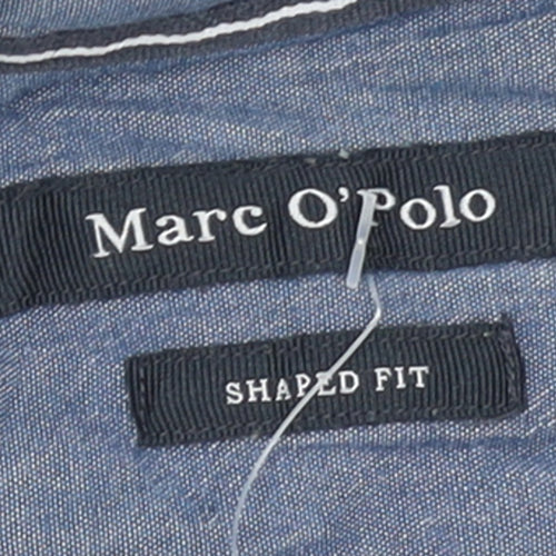 Marc O’Polo Women Blue Striped Button-Up Cotton Shirt S
