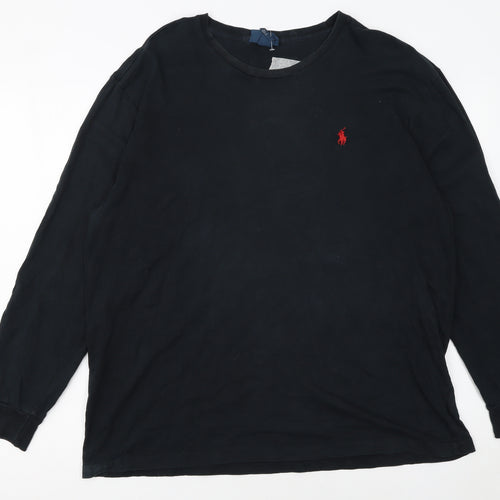 Polo Ralph Lauren Men's Black Long Sleeve Cotton T-Shirt L