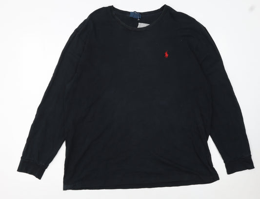 Polo Ralph Lauren Men's Black Long Sleeve Cotton T-Shirt L