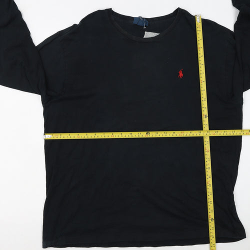 Polo Ralph Lauren Men's Black Long Sleeve Cotton T-Shirt L