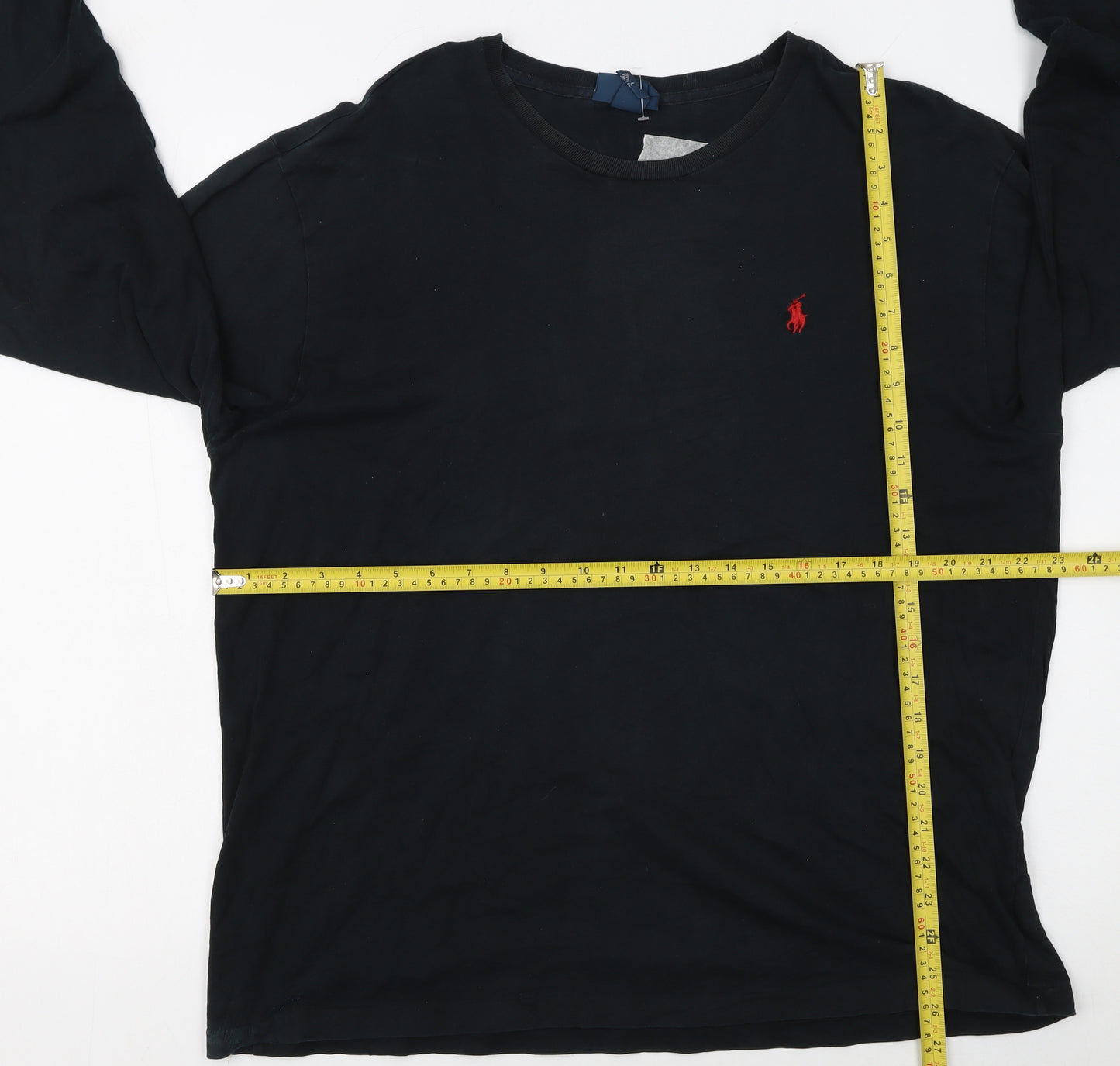 Polo Ralph Lauren Men's Black Long Sleeve Cotton T-Shirt L