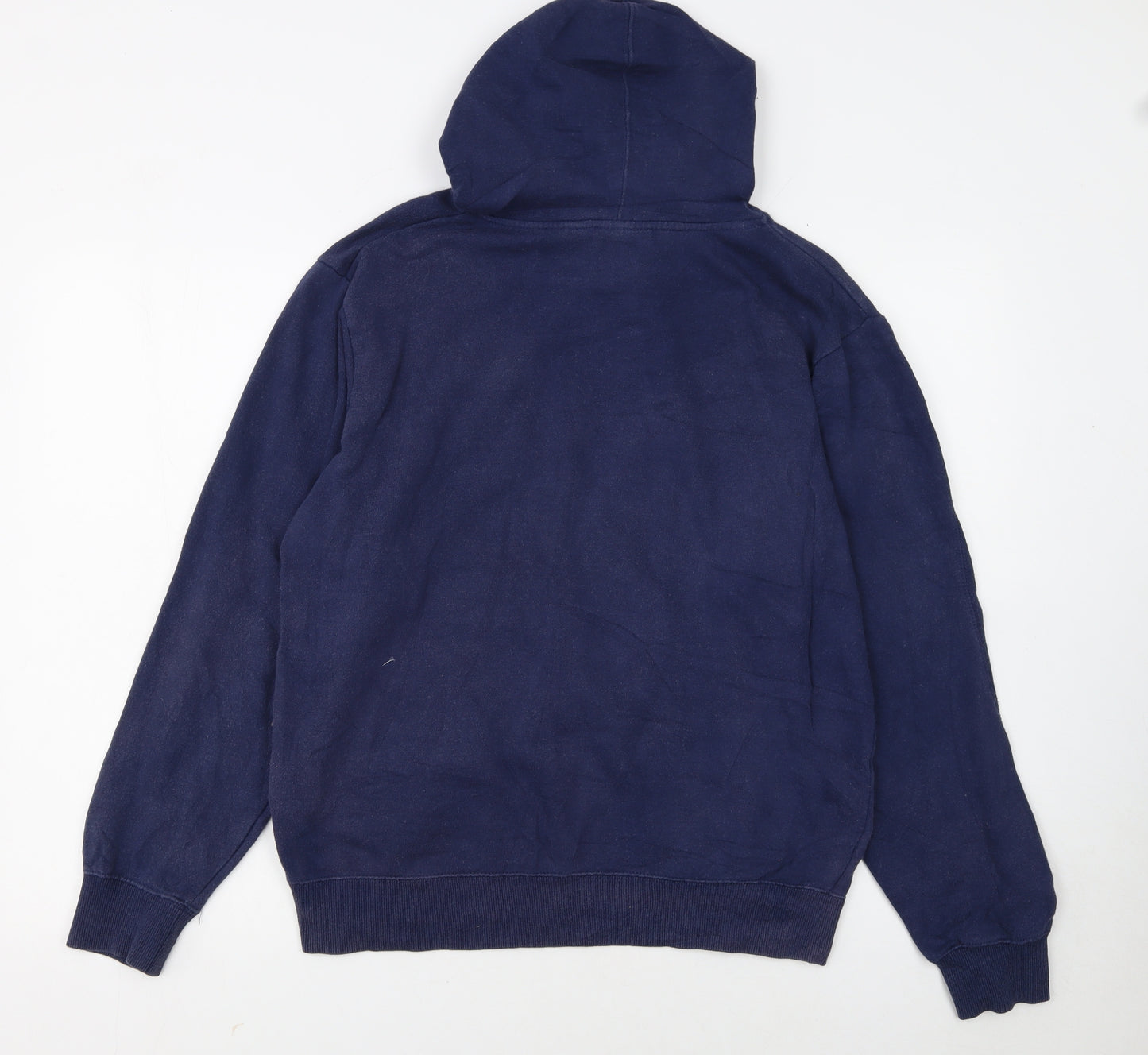 FILA Men's Blue Pullover Hoodie Size S Graphic Sports Fleece
