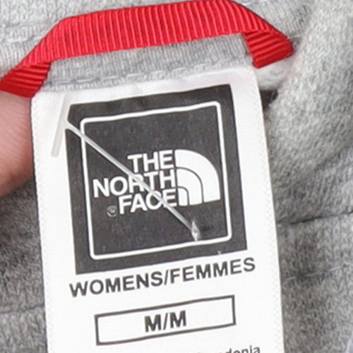 The North Face Womens Grey Pullover Hoodie Size M Logo Print