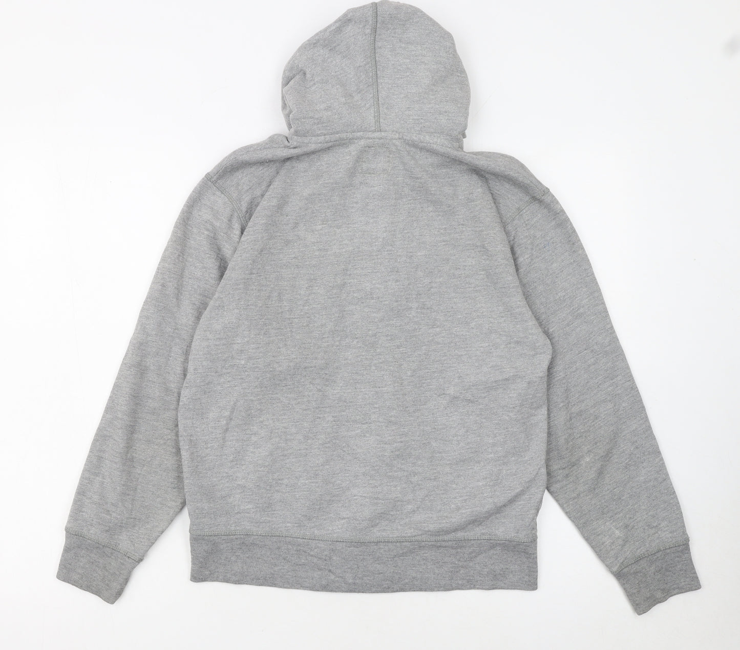 GAP Kids Boys Grey Full Zip Hoodie XL (12 Years) Fleece Lined Casual Sweatshirt