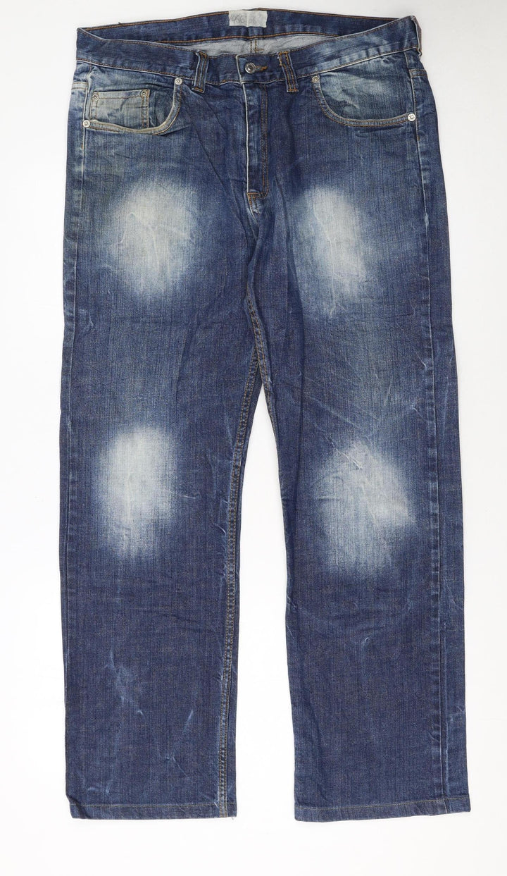 Levi's Red Men's Blue Straight Fit Denim Jeans Size 35x32