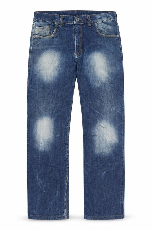 Levi's Red Men's Blue Straight Fit Denim Jeans Size 35x32