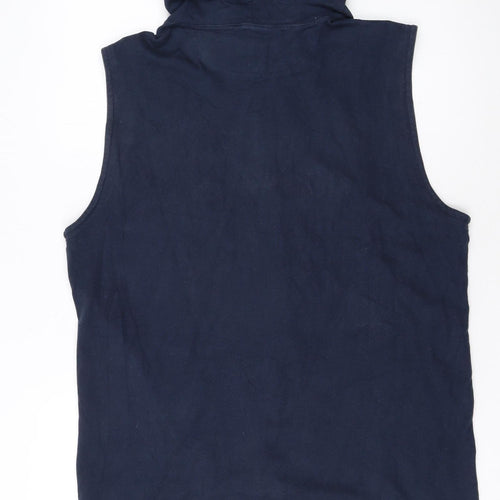 Champion Men's Blue Sleeveless Hoodie Vest XL Athletic Fit