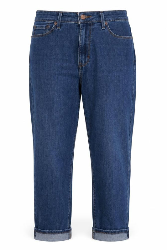 Front view of Levi's Denizen Women's Blue Boyfriend Jeans, size 8, W29