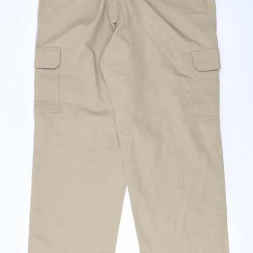 Red Kap Men's Beige Cargo Work Trousers 36x32 Polyester Cotton
