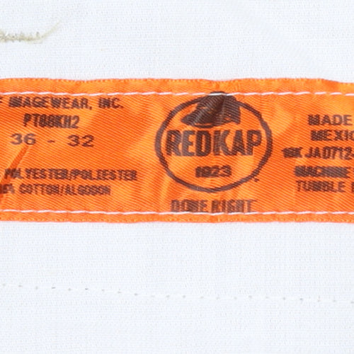 Red Kap Men's Beige Cargo Work Trousers 36x32 Polyester Cotton