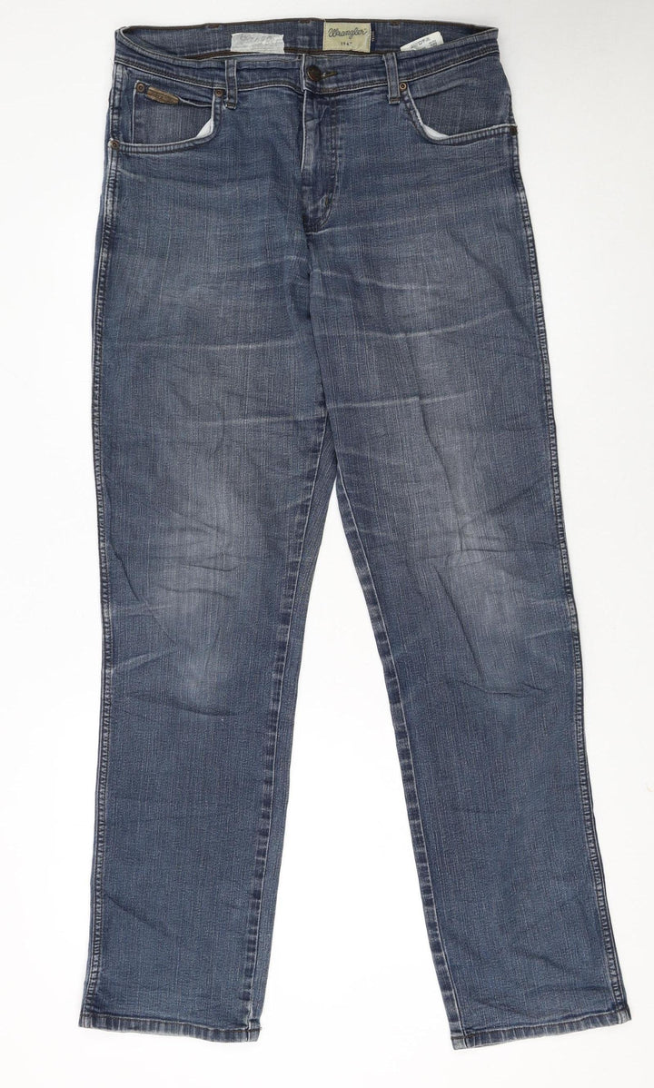 Wrangler Men's Blue Texas Straight Regular Fit Jeans W33 L34