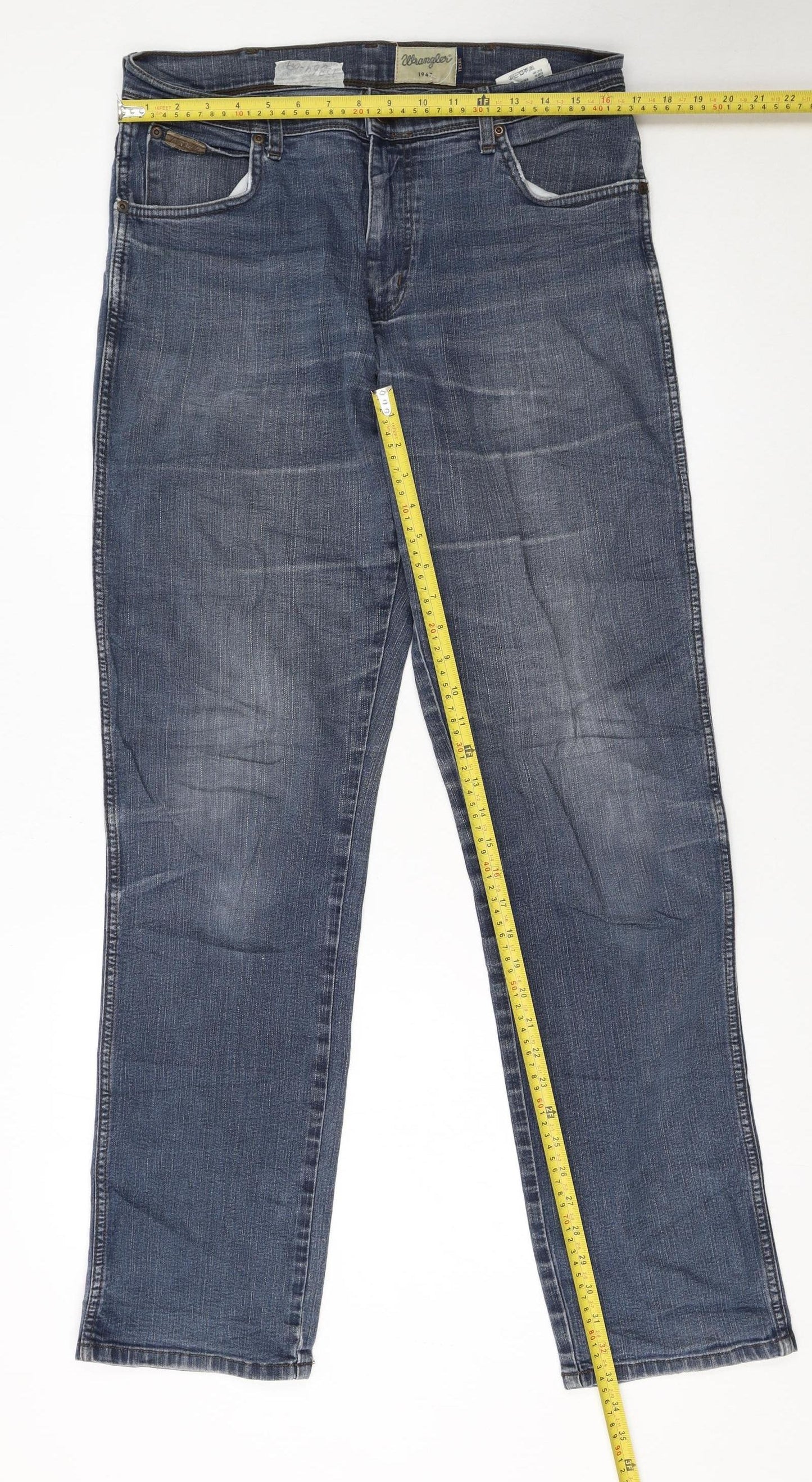 Wrangler Men's Blue Texas Straight Regular Fit Jeans W33 L34
