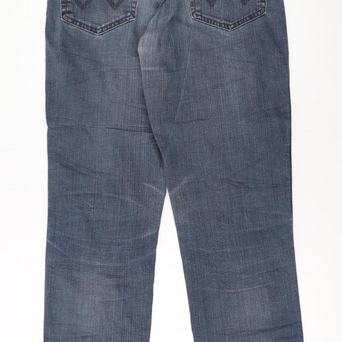 Wrangler Men's Blue Texas Straight Regular Fit Jeans W33 L34