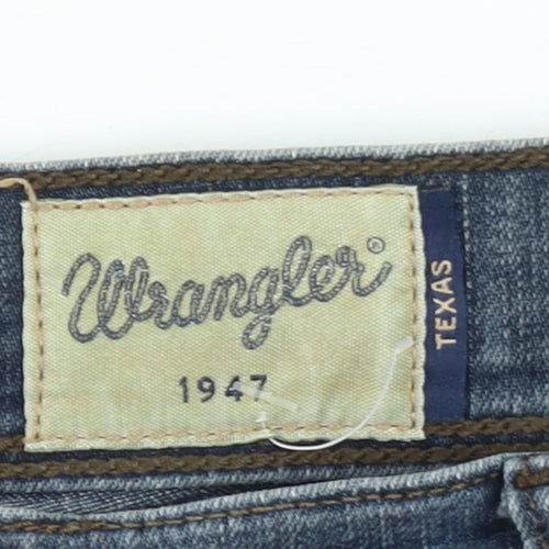 Wrangler Men's Blue Texas Straight Regular Fit Jeans W33 L34