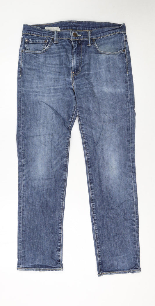 Levi's 511 Blue Straight Leg Jeans Womens Size 12 Regular Fit