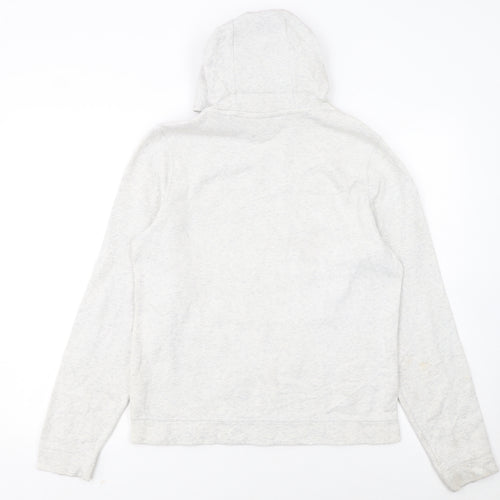 Nike Girls Grey Pullover Hoodie XL 13-15 Years Cotton Blend Logo Sweatshirt